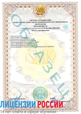 Образец сертификата соответствия (приложение) Горнозаводск Сертификат OHSAS 18001